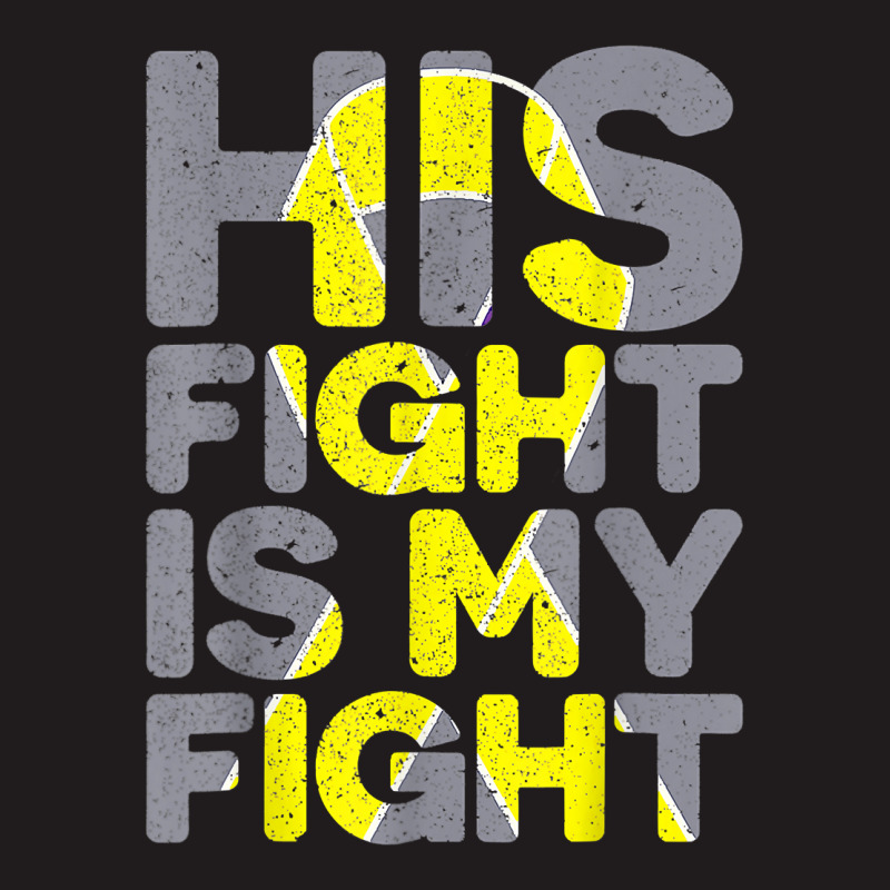 His Fight Is My Fight Childhood Cancer Awareness Tee T Shirt Waist Apron | Artistshot