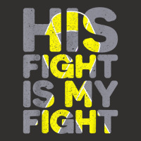 His Fight Is My Fight Childhood Cancer Awareness Tee T Shirt Champion Hoodie | Artistshot