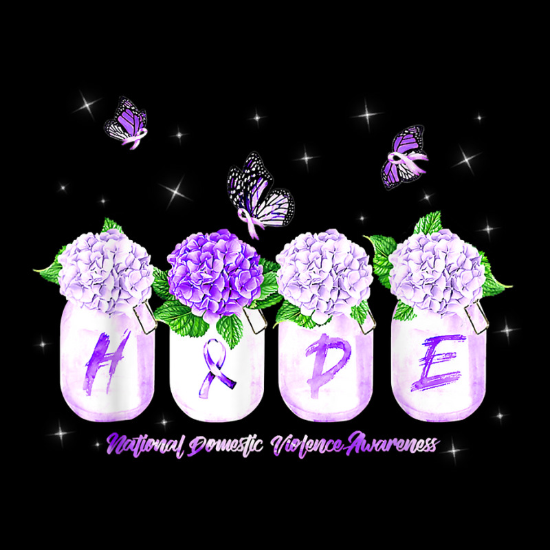 Hope Hydrangea Flower Butterfly Domestic Violence Awareness T Shirt Landscape Canvas Print | Artistshot