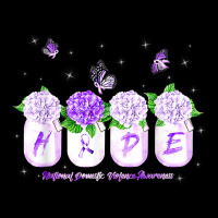 Hope Hydrangea Flower Butterfly Domestic Violence Awareness T Shirt Skinny Tumbler | Artistshot