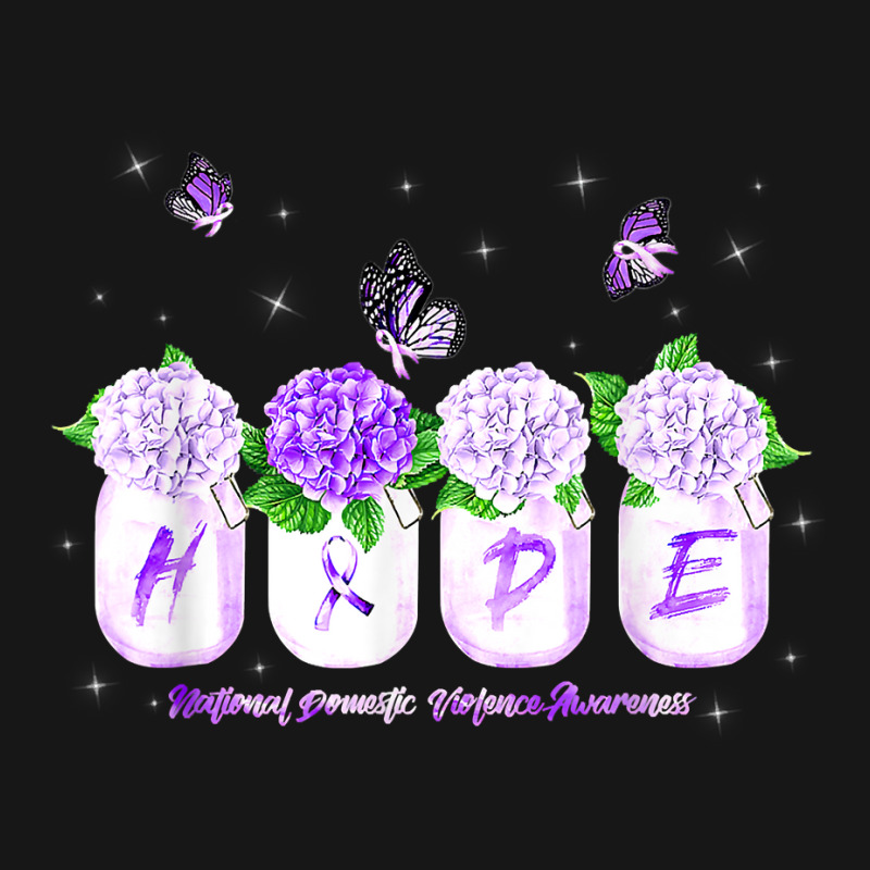 Hope Hydrangea Flower Butterfly Domestic Violence Awareness T Shirt Medium-length Apron | Artistshot