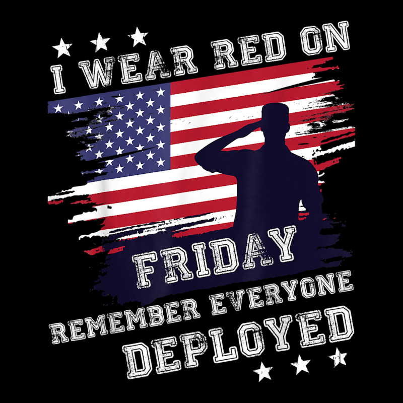 I Wear Red On Friday Remember Deployed American Flag Retro T Shirt Portrait Canvas Print | Artistshot