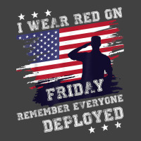 I Wear Red On Friday Remember Deployed American Flag Retro T Shirt Vintage T-shirt | Artistshot