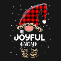 Joyful Gnome Buffalo Plaid Matching Family Christmas Pajama T Shirt Medium-length Apron | Artistshot