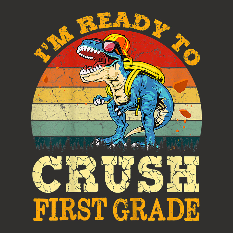 Kids Ready To Crush First Grade Dinosaur Back To School Boys Kids T Sh Champion Hoodie | Artistshot