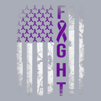 Pancreatic Cancer Awareness, Purple Fight American Flag T Shirt Tank Dress | Artistshot