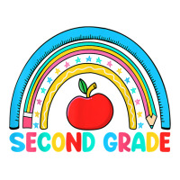 Rainbow Second Grade 2nd Grade Back To School Teacher Kids T Shirt V-neck Tee | Artistshot