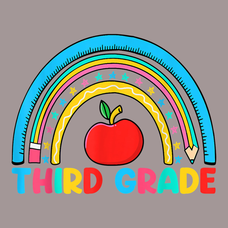 Rainbow Third Grade 3rd Grade Back To School Teacher Student T Shirt Vintage Short | Artistshot