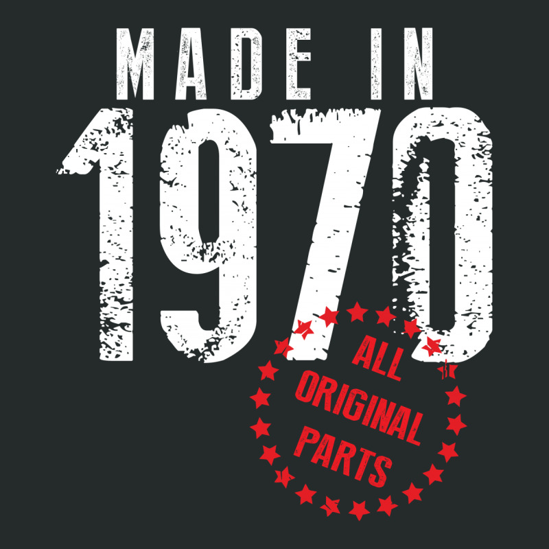 Made In 1970 All Original Parts Women's Triblend Scoop T-shirt | Artistshot