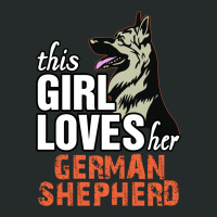 This Girl Loves Her German Shepherd Women's Triblend Scoop T-shirt | Artistshot