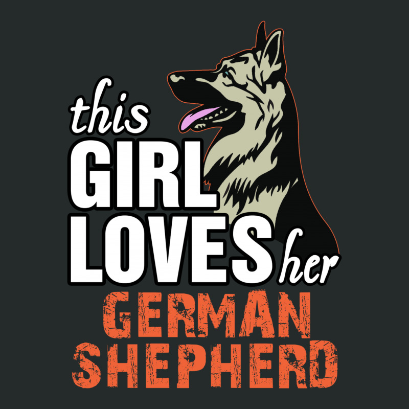 This Girl Loves Her German Shepherd Women's Triblend Scoop T-shirt by tshiart | Artistshot