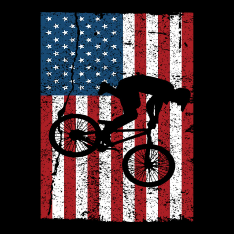Vintage American Flag Bike Racing Gifts Kids Bmx V-neck Tee | Artistshot
