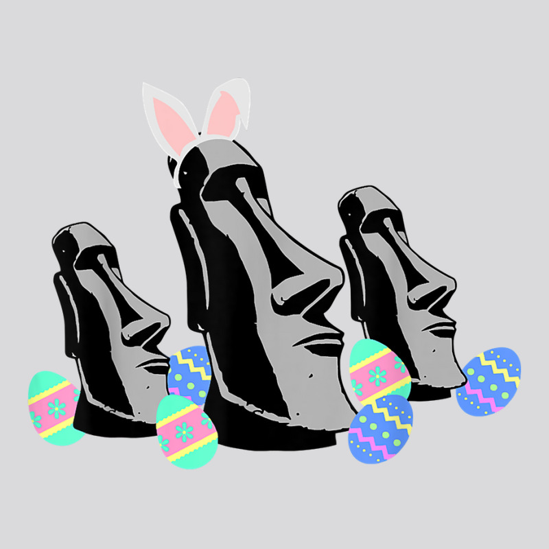 Easter Island Heads Bunny Ears Funny For Men Women T Shirt Women's Triblend Scoop T-shirt | Artistshot