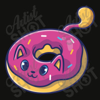 Cute Cat In A Doughnut Scorecard Crop Tee | Artistshot