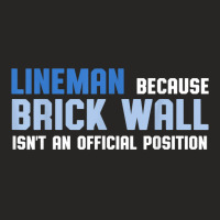 Football Lineman Brick Wall Shirt Ladies Fitted T-shirt | Artistshot