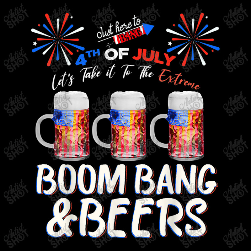 Beer Boom Bang & Beer American Flag Usa 4th July Adjustable Cap | Artistshot