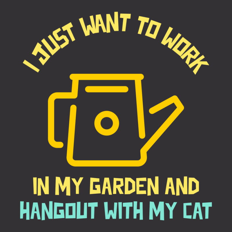 I Just Want To Work In My Garden And Hangout With My Cat Vintage Hoodie And Short Set by Favorite | Artistshot