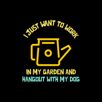 I Just Want To Work In My Garden And Hangout With My Dog Long Sleeve Baby Bodysuit | Artistshot