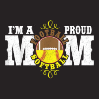 I'm A Proud Football Softball Mom   Combined Sports T Shirt Vintage Cap | Artistshot