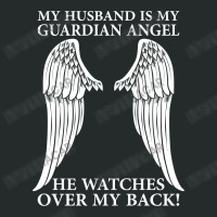 My Husband Is My Guardian Angel Women's Triblend Scoop T-shirt | Artistshot