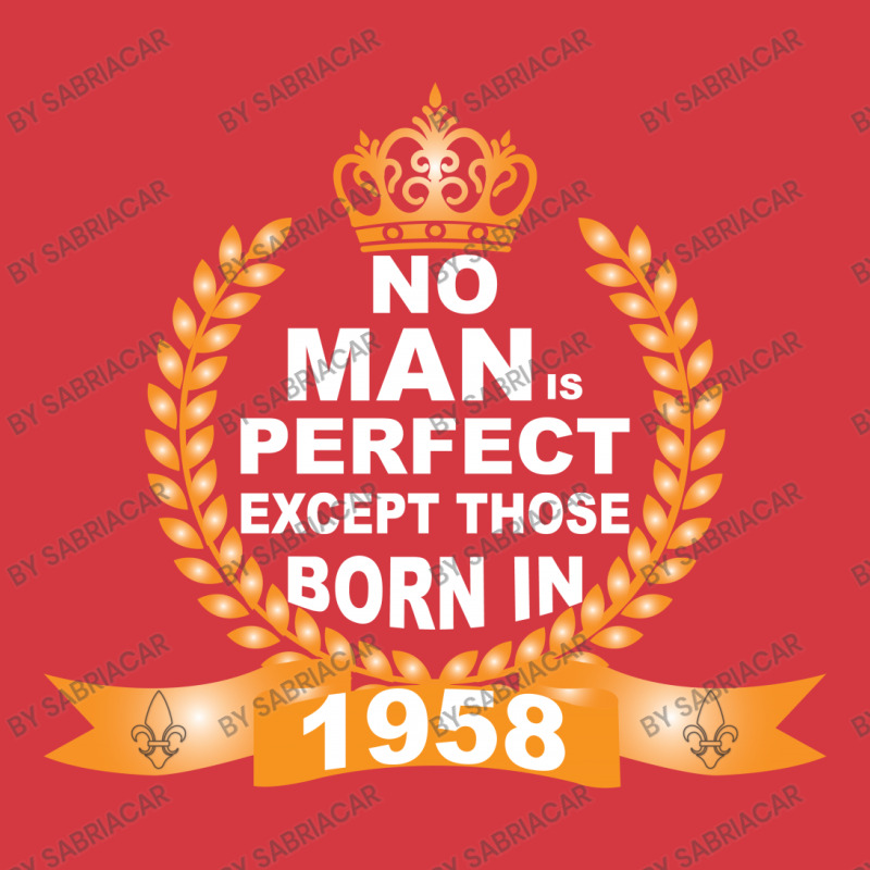 No Man Is Perfect Except Those Born In 1958 Men's Polo Shirt | Artistshot