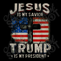 Jesus Is My Savior Trump Is My President Men's 3/4 Sleeve Pajama Set | Artistshot