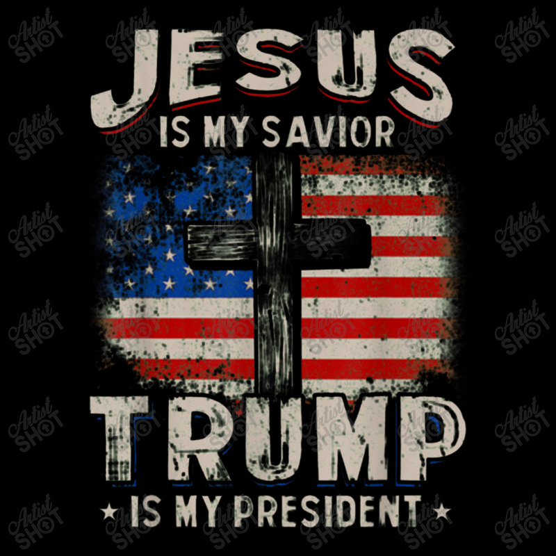 Jesus Is My Savior Trump Is My President Men's 3/4 Sleeve Pajama Set | Artistshot