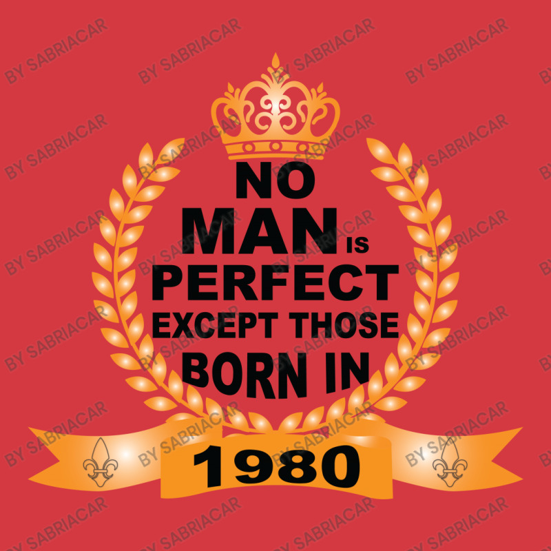 No Man Is Perfect Except Those Born In 1980 Men's Polo Shirt | Artistshot