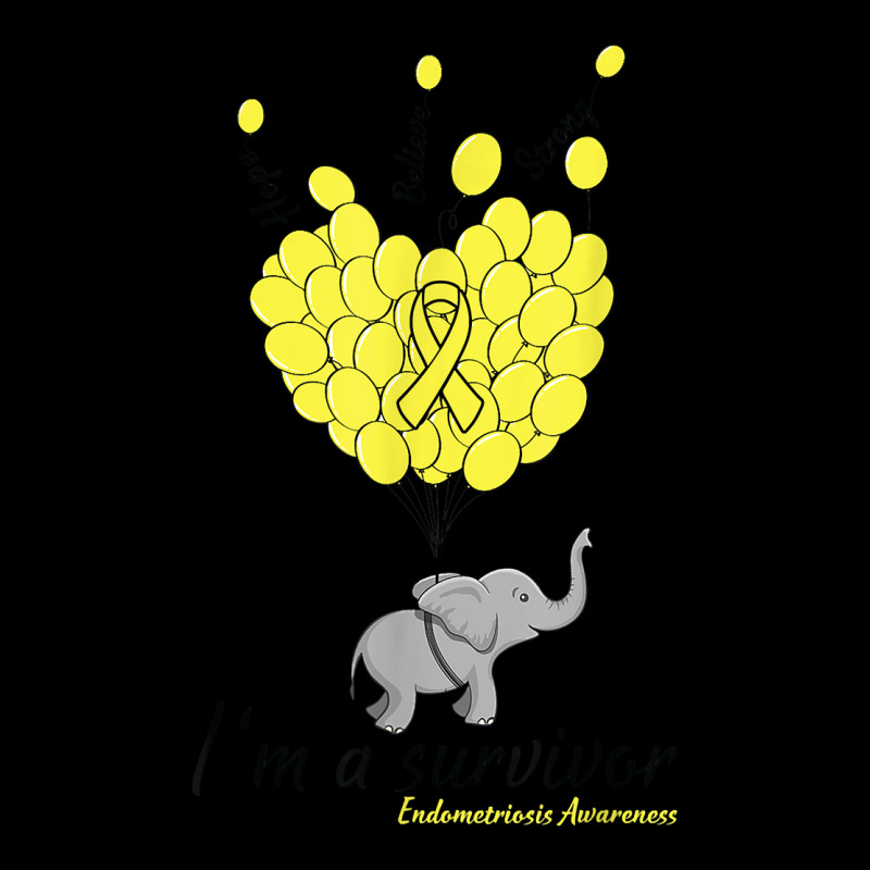 Elephant I'm A Survivor Heart Endometriosis Awareness Gift T Shirt Zipper Hoodie by corni3t6 | Artistshot