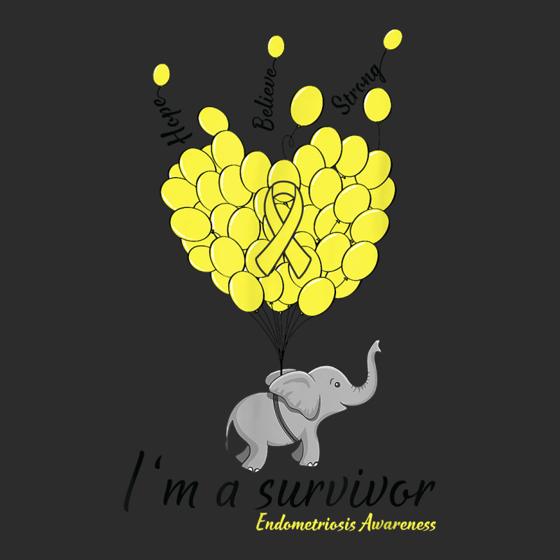 Elephant I'm A Survivor Heart Endometriosis Awareness Gift T Shirt Exclusive T-shirt by corni3t6 | Artistshot