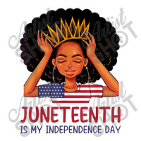 Junenth Is My Independence Day 4th July Black Afro Flag V-neck Tee | Artistshot