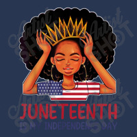 Junenth Is My Independence Day 4th July Black Afro Flag Men Denim Jacket | Artistshot