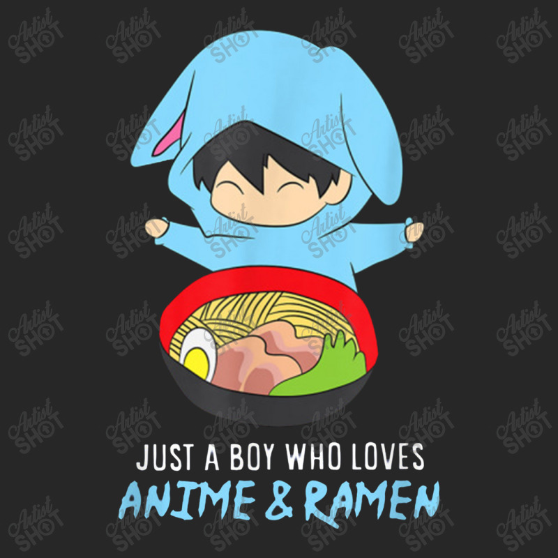 Just A Boy Who Loves Anime And Ramen Funny Anime Men's T-shirt Pajama Set | Artistshot