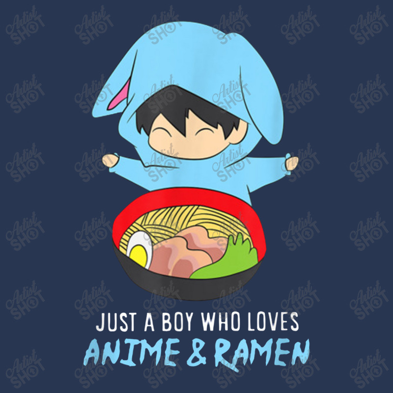 Just A Boy Who Loves Anime And Ramen Funny Anime Men Denim Jacket | Artistshot