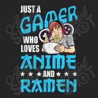 Just A Gamer Who Loves Anime And Ramen 3/4 Sleeve Shirt | Artistshot