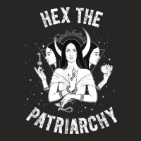 Hex The Patriarchy Hecate Triple Moon Goddess Feminist T Shirt Ladies Fitted T-shirt | Artistshot