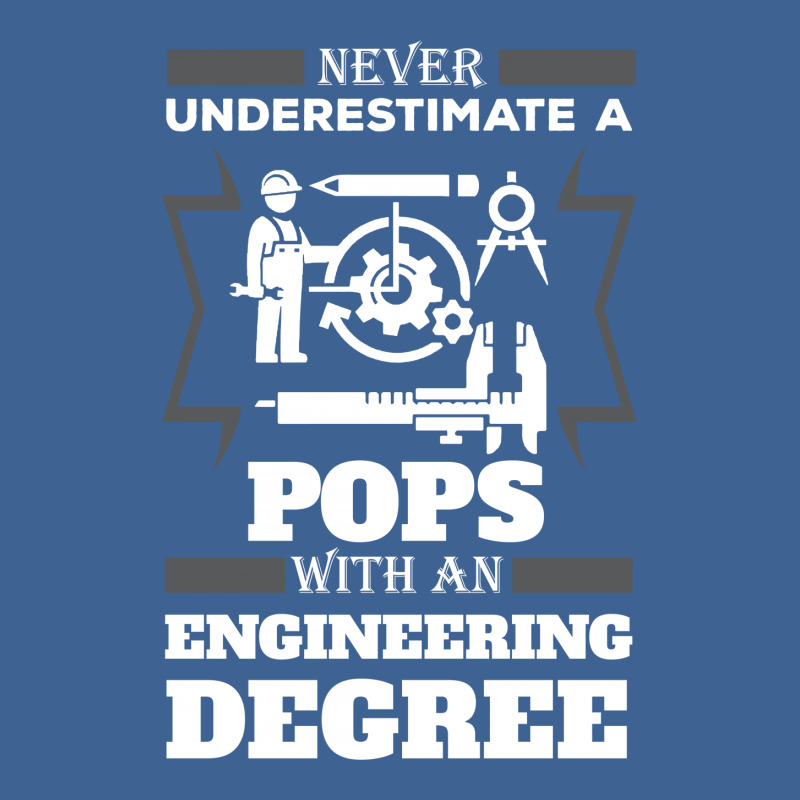 Never Underestimate A Pops With An Engineer Degree Men's Polo Shirt | Artistshot