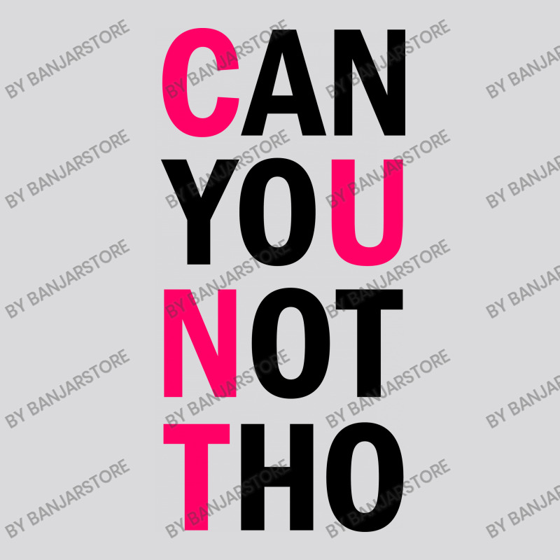 Can You Not Tho (black Text) Women's Triblend Scoop T-shirt by banjarstore | Artistshot