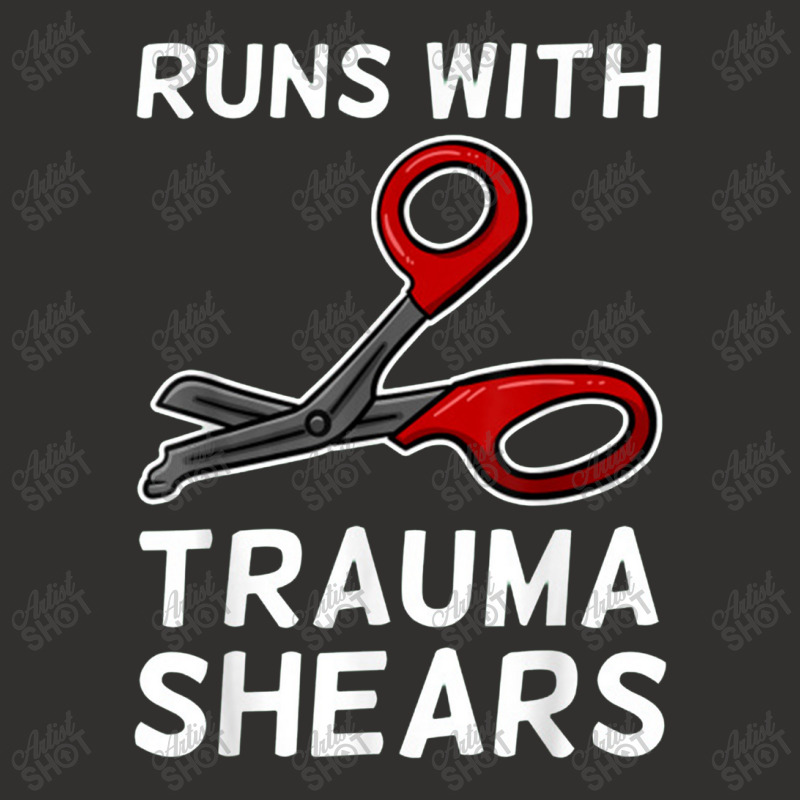 Runs With Trauma Shears Emt Emergency Medical Technician Ems Champion Hoodie | Artistshot