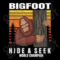 Camping Bigfoot Hiding Behind A Tree Hide Seek World Champion Pocket T-shirt | Artistshot