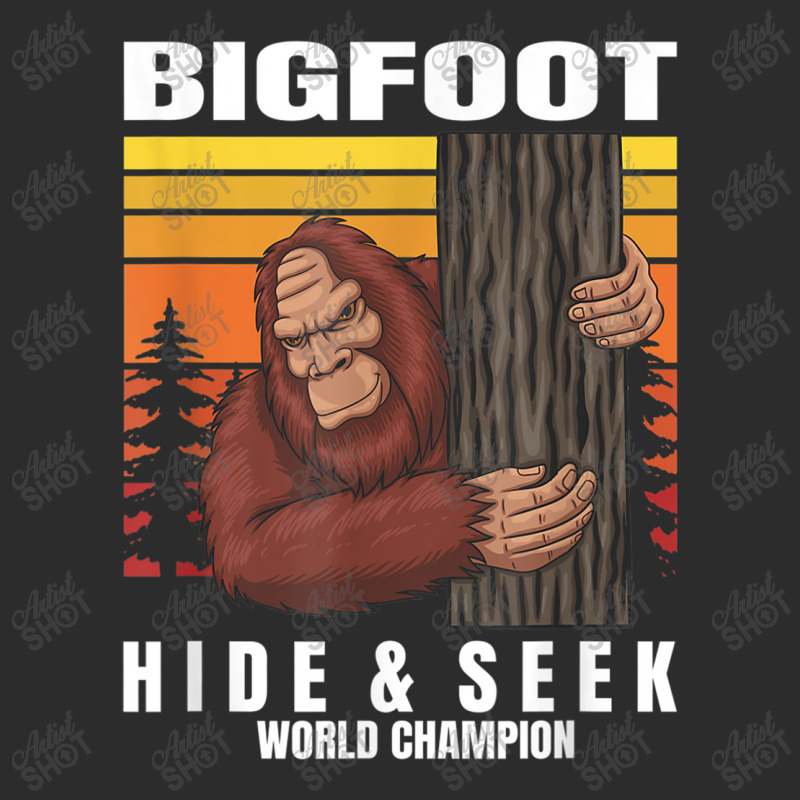 Camping Bigfoot Hiding Behind A Tree Hide Seek World Champion Exclusive T-shirt by urethrapricey | Artistshot