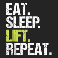 Eat Sleep Lift Repeat Weight Lifting Power Gym Workout Gift Tank Top 3/4 Sleeve Shirt | Artistshot