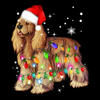 Christmas Lights Cocker Spaniel Dog T Shirt Cropped Sweater | Artistshot