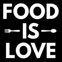 Food Is Love Cropped Hoodie | Artistshot
