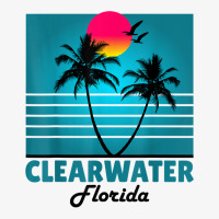 Clearwater Beach Florida Fl Retro Summer Palm Trees Tee T Shirt Ladies Fitted T-shirt | Artistshot