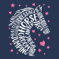 Horse Typography Word Art Girls Horseback Riding Equestrian T Shirt Ladies Denim Jacket | Artistshot