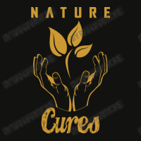 Nature Cures (gold Text) Scorecard Crop Tee | Artistshot