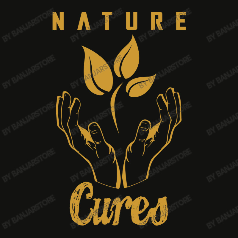 Nature Cures (gold Text) Scorecard Crop Tee by banjarstore | Artistshot