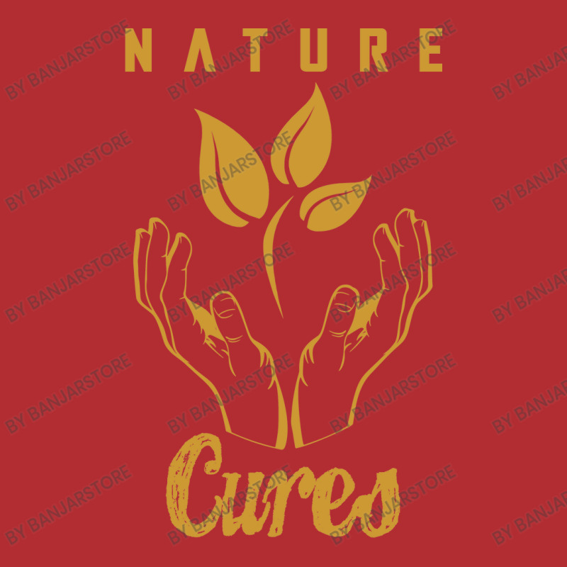 Nature Cures (gold Text) Ladies Fitted T-Shirt by banjarstore | Artistshot