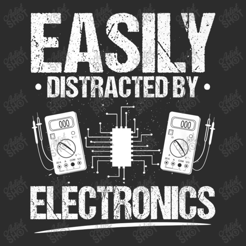 Electrician Easily Distracted By Electronics Electrician Exclusive T-shirt by urethrapricey | Artistshot